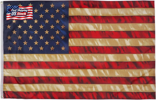 Vintage american flag 3x5 - american,
