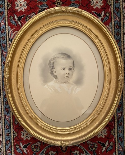 Antique portrait pair - portrait,