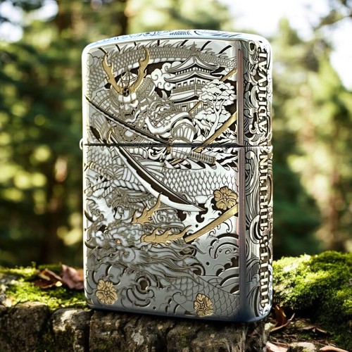 Samurai armor zippo lighter - samurai,
