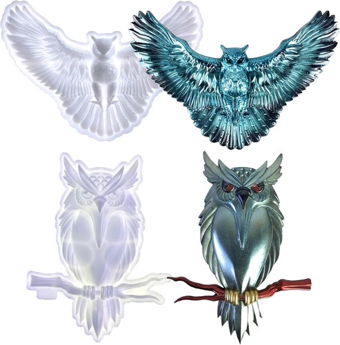 2pcs owl resin molds - 2pcs,