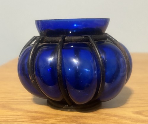 Mcm hand blown - cobalt, blue