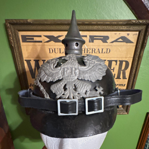 German wwi pickelhaube spiked - wwi,