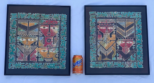 Murjoko signed batik painting - signed,