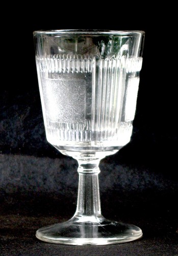 Eapg water goblet glass stem - eapg,