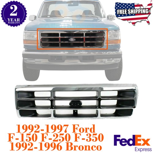 Grille assembly chrome - grille,