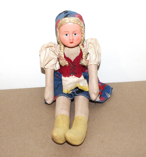 Vtg polish cloth rag doll - cloth,