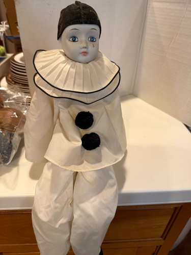 Vintage porcelain pierrot - vintage,