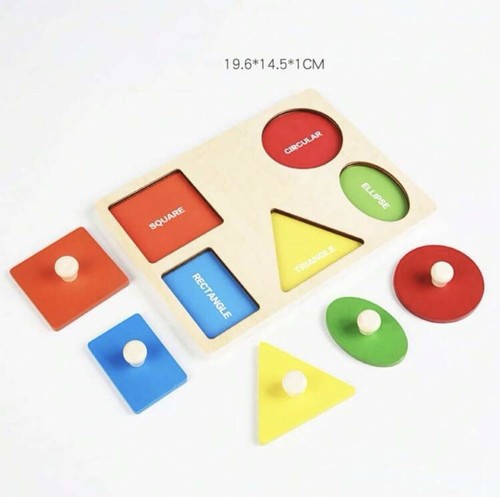Montessori multi shape wooden - montessori,