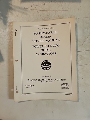 Massey harris tractor - 55, power