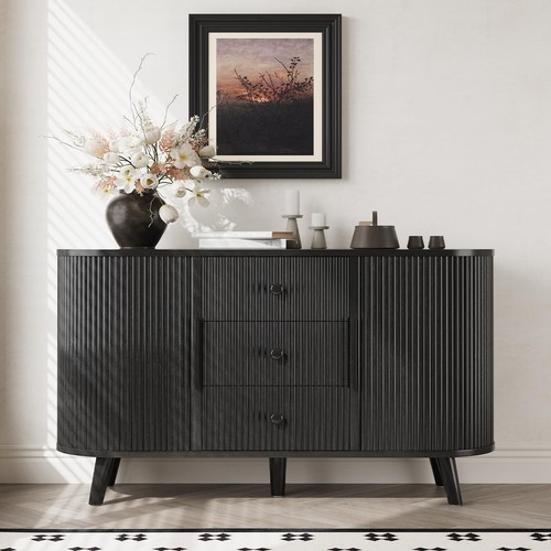 Sideboard cabinet fluted - sideboard,