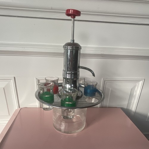 Vintage glass metal - qt, glass/metal