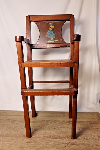 Vintage wooden baby doll - vintage,