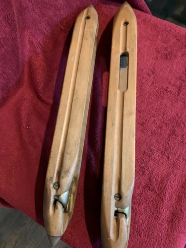 Two antique large wooden - two, loom