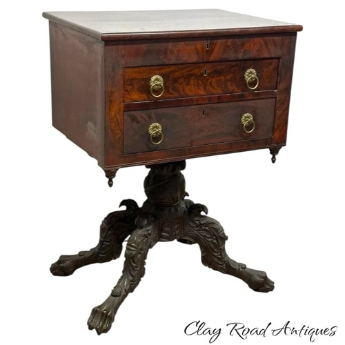Antique empire work table - antique,