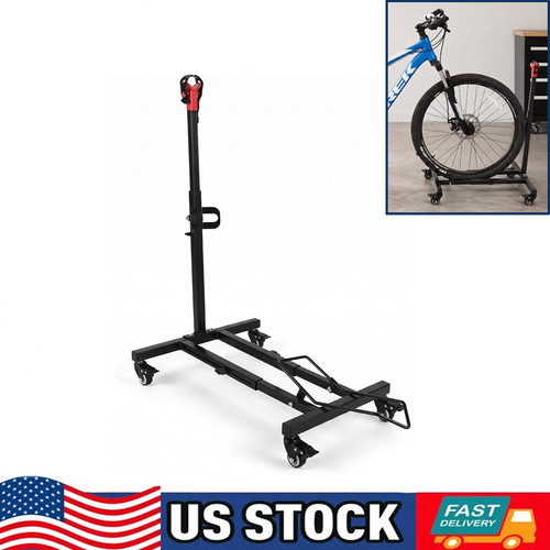 Adjustable rolling bike stand - adjustable,