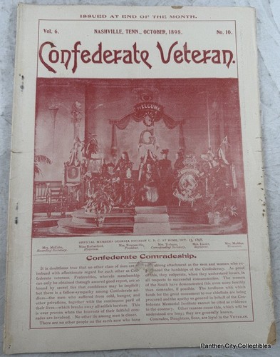 Oct 1898 confederate veteran - confederate,