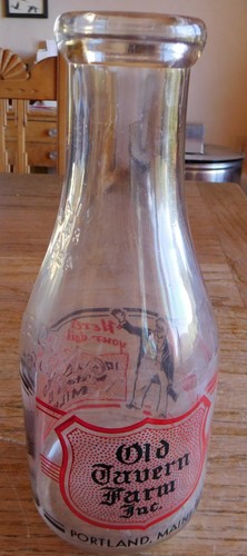 Vintage milk bottle - , irradiated