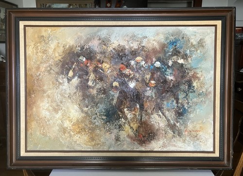 Abstract oil painting horse - abstract, “horse