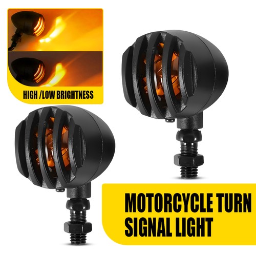 Motorcycle black bullet amber - bullet,
