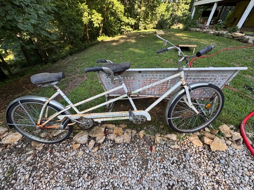 Columbia white tandem bike