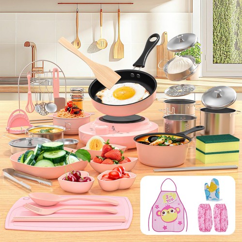 Kid cooking sets real - cooking, mini