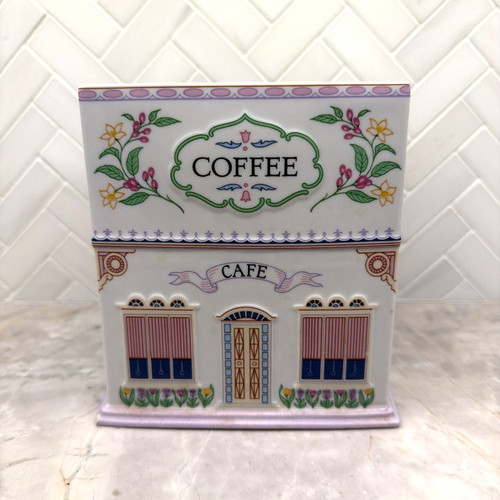 Vintage lenox village canister - village,