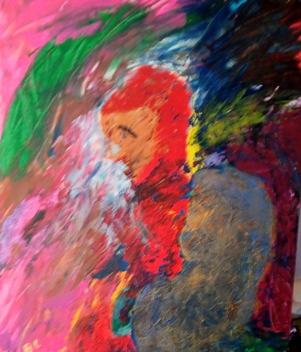 Original acrylic painting war - original,