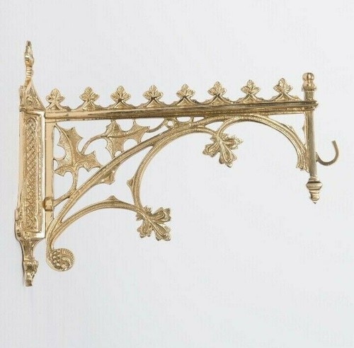 French gothic brass hanging - french,