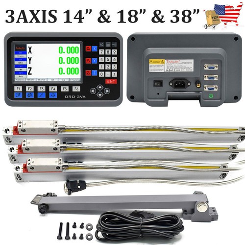 3axis 38 linear glass - 14", 38"