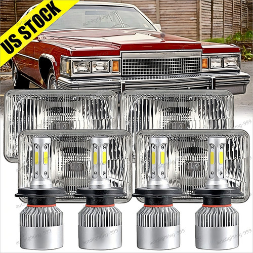 4pcs 4x6 led headlights - 4pcs, 4x6''