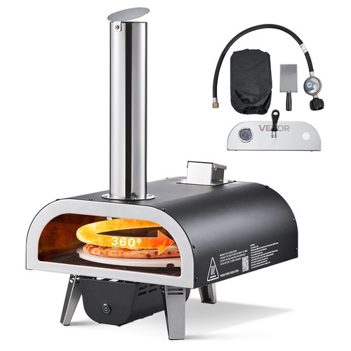 Vevor dual fuel pizza oven - dual,
