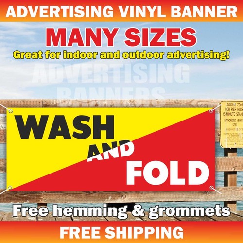 Wash and fold advertising - fold,