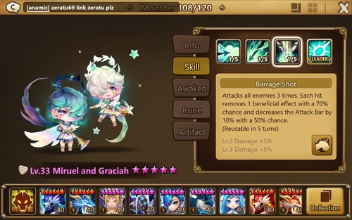Summoners wars miruel and - wars,