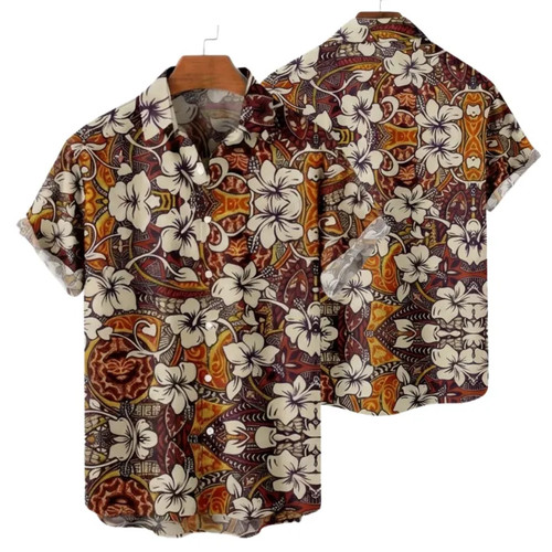 Mens brown hawaiian - mens,