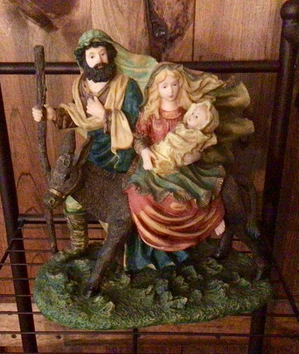 The holy family figurine - the,