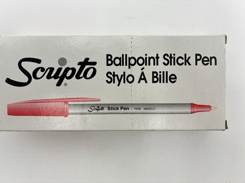 Vtg scipto ballpoint stick pen - scipto,