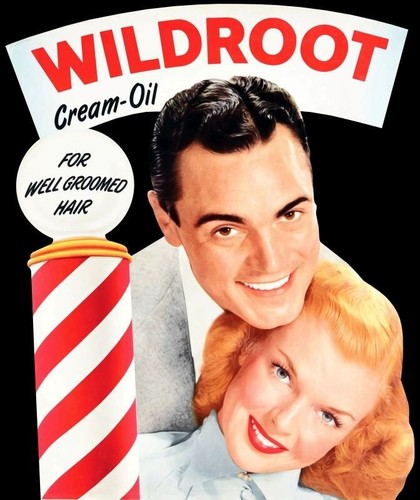 Wildroot hair tonic diecut new - hair,