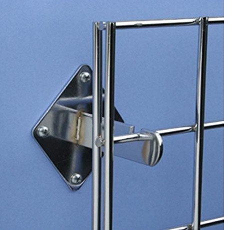 Chrome gridwall mount brackets - chrome,