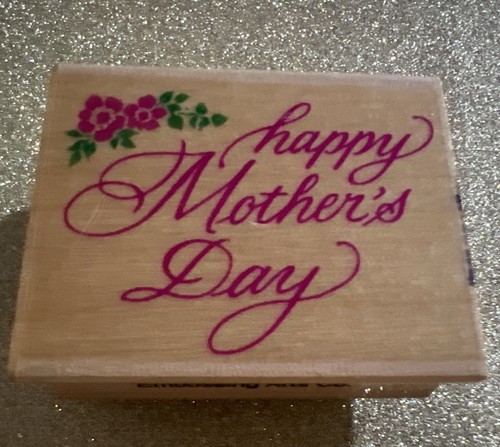 Rubber stamp happy mother - stamp,
