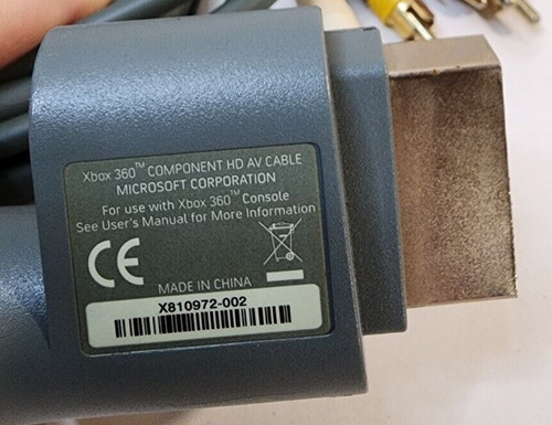 Xbox 360 component cable - xbox,