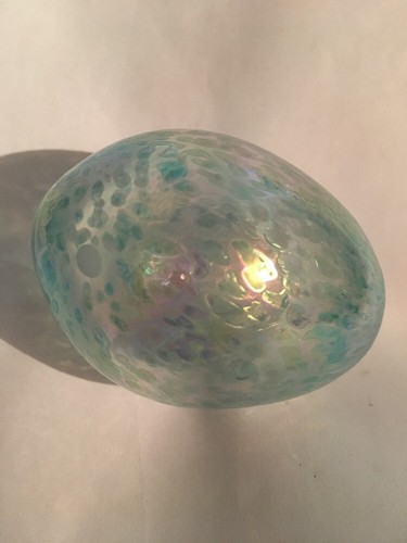 Gibson art glass easter - glass, egg