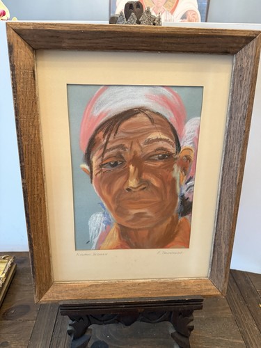 Watercolor navaho portrait - watercolor,