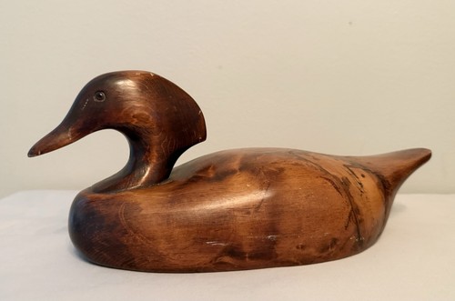 Large vintage hand carved wood - large,