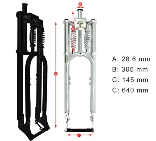 Adjustable bike fork - 1-1/8",