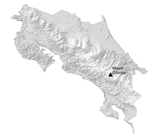 Costa rica elevation map - costa,