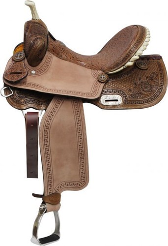 Barrel style saddle with - saddle,