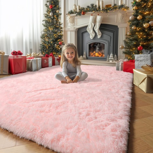 Alfombras rosa peludas - alfombras,