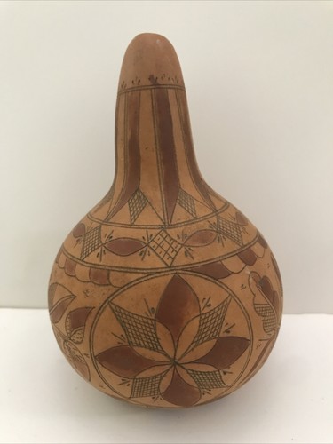 Gourd hand carved - carved, foliage