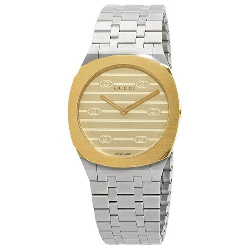 Gucci 25h quartz - quartz, brass