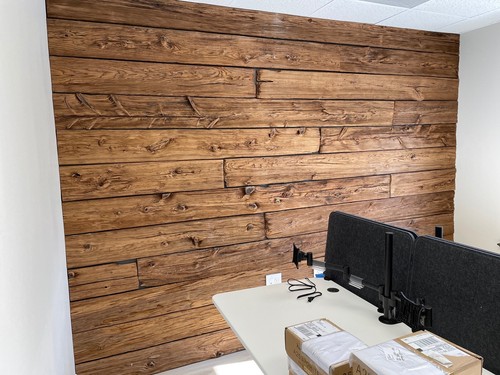 Reclaimed wood planks - wood, very